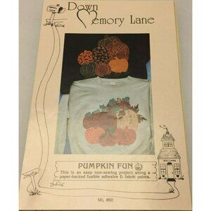 Vintage Down Memory Lane Pumpkin Fun Non-Sewing Craft Project Instructions